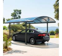 Carport BELIZE Graphite 5 x 3 m - Aluminium, Acier, Polycarbonate Hespéride
