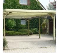 Carport bois 2 voitures - 500x500x250 cm