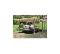 Carport bois autoclave - SOLID - S7724 - 2 voitures - 6x5m