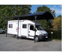 Habrita Carport camping-car aluminium et polycarbonate 7,60 x 3,62 m - CAR 3676 AL CC