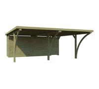 Carport double 600 x 670 cm avec abri Milan Carport et gouttières