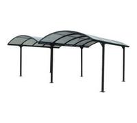 Carport double en aluminium gris anthracite 28,62m²