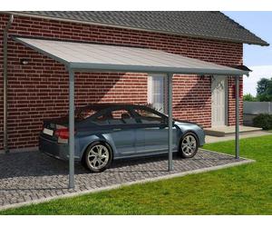 Carport en aluminium Feria Palram - Canopia 3 x 5,46 m gris