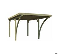 Carport en bois et panneaux ondulés 3x5 m Lido