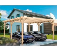 Carport en bois LUGO 600x500