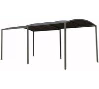 Carport en métal extensible "" Mathis"" - 303/566 x 295 x 240 cm - Gris
