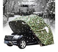 Carport entièrement automatique, pare-soleil de voiture mobile en acier inoxydable, abri de voiture pliable extérieur, grande housse de voiture portable et résistante, coupe-vent