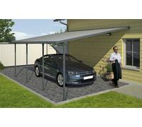 Carport Feria Palram - Auvent 4 x 6,06 m gris