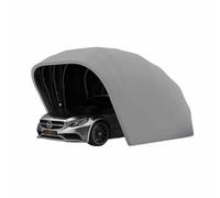 Carport gris en acier inoxydable, 5,5 x 2,4 x 2,3 m, pliable et rétractable, avec serrure à combinaison en acier, garage rétractable semi-automatique, pour pick-up, bateaux et voitures