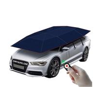 Carport mobile universel pour voiture, pare-soleil de tente, télécommande pliable entièrement automatique, avec batterie amovible, protection automatique portable, bleu marine, 4,5 x 2,3 m