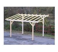 Carport monopente avec préparation pour couverture légère 10,86 m2 - HABAV3350STL