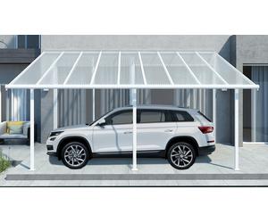 Carport mural en aluminium Sierra Palram - Canopia 3 x 5,46 m blanc