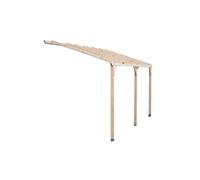 Pergola Murale Et Carport Adossable Autoclavé - 3 X 5 M - 15 M2 Habrita Multicolore