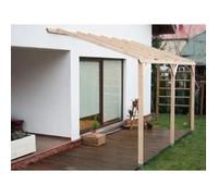 Pergola Murale Et Carport Adossable Autoclavé - 3 X 5 M - 15 M2 Habrita Multicolore
