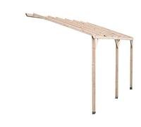 Pergola Murale Et Carport Adossable Autoclavé - 3 X 5 M - 15 M2 Habrita Multicolore