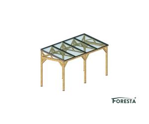 Carport photovoltaïque 2kWc, THT 88 x 88 mm, 1.91 x 4.63m, 8.84m²