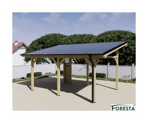 Carport photovoltaïque 5kWc, 3,75 x 4,67 m, 17.51m²