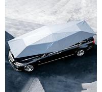 Carport rétractable, parasol de voiture automatique, portable, pliable, pare-soleil de voiture, imperméable, protection UV, tente de voiture avec sac de transport pour l'extérieur. Blanc-4,2 x 2,3 m