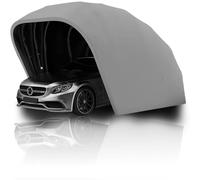 Carport semi-automatique pliable, auvent de voiture rétractable robuste en acier inoxydable, garage pliable mobile durable, tente de voiture extérieure portable