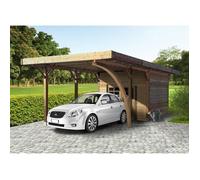Carport - SOLID - Combination 406,4x706,4cm - Bois massif - Rectangulaire - Abri de rangement