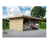 Solid Carport en Bois Traité Autoclave (7x5m) - S7757