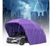 Carport Tente pare-soleil imperméable - Garage rétractable entièrement fermé pour voitures, motos, vélos