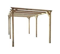 Carport voiture en bois ""Solar II"" 3 x 5 x 2.4