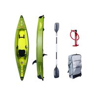 CARPTOUR Kayak gonflable Drop Stitch avec pagaie et siège - Kayak avec pompe à air - Kayak gonflable avec sac de transport pratique - kayak01