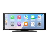 Carpuride V92 Autoradio Portable sans Fil Carplay et Android Auto, écran Tactile HD 10,26 Pouces 1080p avec BT 5.0, Support de Liaison Miroir pour Camion RV Dash Mount