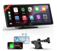 Carpuride W103 Pro Autoradio Transmission Bluetooth sans fil pour Carplay et Android Auto Autoradio portable, 10.3“écran tactile