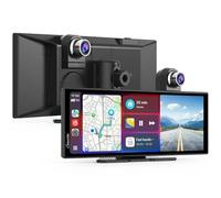 Carpuride W125A 11,26 Pouces sans Fil CarPlay et Android Auto avec Dashcam | Écran IPS HD, Caméra Avant 4K & Recul 1080P, Enregistrement en Boucle, GPS, Siri, Musique, Audio Bluetooth , Mirror Link
