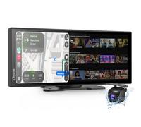 Carpuride W125P CarPlay Écran avec Applications-11,26" Portable Tactile | Caméra Recul Étanche, Sans Fil Carplay & Android Auto, Double Wi-Fi & Double Bluetooth, OTA, Écran Partagé, Navigation, Siri.
