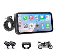 Carpuride W603D Autoradio sans Fil Carplay et Android Auto avec Caméra Embarquée 4K, écran Tactile IPS Portable 6,3", Récepteur Autoradio avec Miroir, Bluetooth, Navigation de Conduite