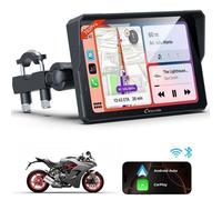 CARPURIDE W702 Pro Autoradio Écran Carplay Moto avec Interphone Fonction, sans Fil Carplay et Android Auto,Baromètre, Boussole