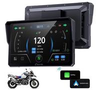 CARPURIDE W702BS Pro Autoradio Ecran Carplay pour BMW Moto , BMW Wonder Wheel, Carplay sans Fil & Android Auto,Lecture de données