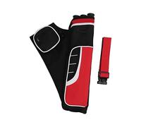 Carquois de Hanche de Flèche de Tir à l'arc, Pochette de Sac d'arc de Taille de Support de Flèches, Carquois Réglables pour la Cible de Chasse à l'arc Pratiquant Les Jeunes Adultes(Rouge)