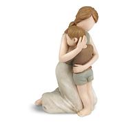 Carracci Figurines mère et fils « The Greatest Bond Mom and Son » sculptées peintes à la main - Cadeau pour la fête des mères, un anniversaire de mariage