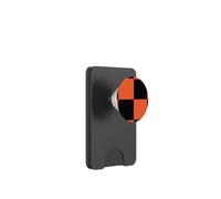 Carré à Carreaux Orange et Noir PopSockets PopWallet pour MagSafe