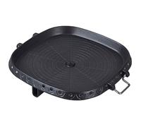 Carré AntiadhéSif Coréen Grill Pan Barbecue Portable Plaque Chaude RevêTement de Pierre MéNage ExtéRieur Plateau de Cuisson
