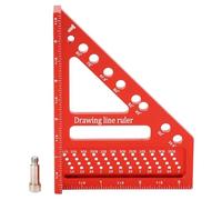 Carré Carpenter, Aluminium Alloy Carpenter's Square, rédaction, règle de mesure de 0,90 degrés adaptée aux ingénieurs et aux charpentiers