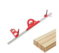 Carré combiné 16 pouces, carré combiné 16 pouces | Équerre de charpentier 16 pouces - Règle carrée réglable en acier inoxydable, cadre coulissant réglable pour le travail du bois, traceur