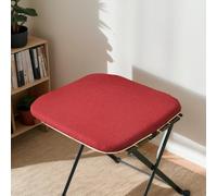 Carré Coton Et Lin Jardin Coussins De Chaise 50X50 pour Cuisine Coussins Antidérapants Coussins D'intérieur avec Fermeture Éclair,K,2 Count(Pack of 1)