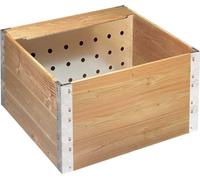 Carré de Jardin 220L avec Composteur 45L - Bois Douglas PEFC & Acier Galvanisé - Potager Surélevé 2 en 1, Écologique et Durable - 020730