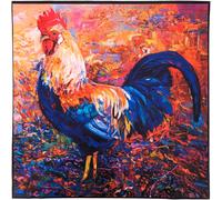 Carré simili cuir 44x44 cm KARIA coq