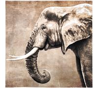 Carré de tissu similicuir 44x44 cm KARIA éléphant