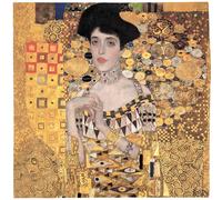 Carré de tissu similicuir art nouveau 44x44 cm ART Adèle Bloch de Klimt