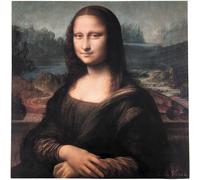 Carré de tissu similicuir raissance 44x44 cm ART Mona Lisa de Léonard De Vinci