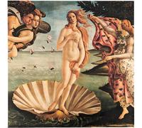 Carré de tissu similicuir raissance italine 44x44 cm ART Naissance de Vénus