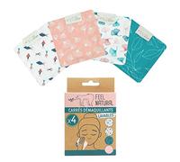 Carré démaquillant Feel Natural (lot de 4)