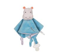 Carré Doudou Bamboo - Hippopotame - 24 cm s/carte